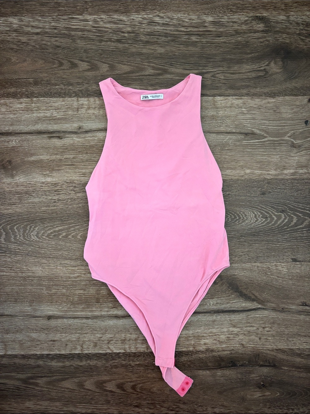 Zara Pink Sleeveless Bodysuit